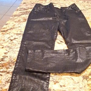 Womens faux alligator skin jeans size S